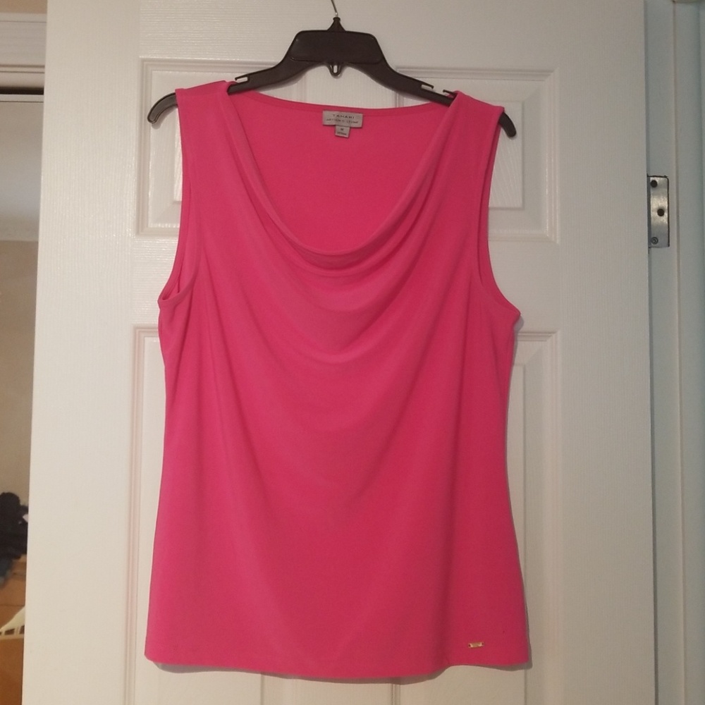 Tahari pink top